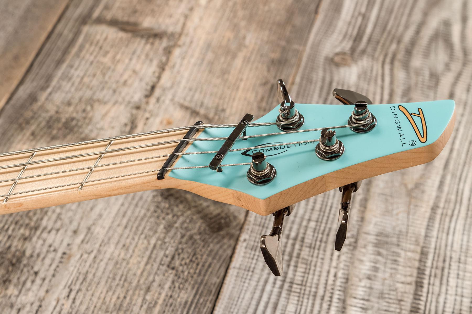 Dingwall Adam Nolly Getgood Ng3 4c Signature 3pu Active Mn - Matte Celestial Blue - Solidbody E-bass - Variation 7
