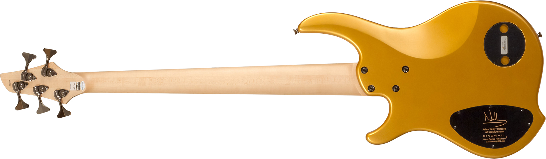 Dingwall Adam Nolly Getgood Ng3 5c Signature 3pu Active Mn - Gold Matte - Solidbody E-bass - Variation 2