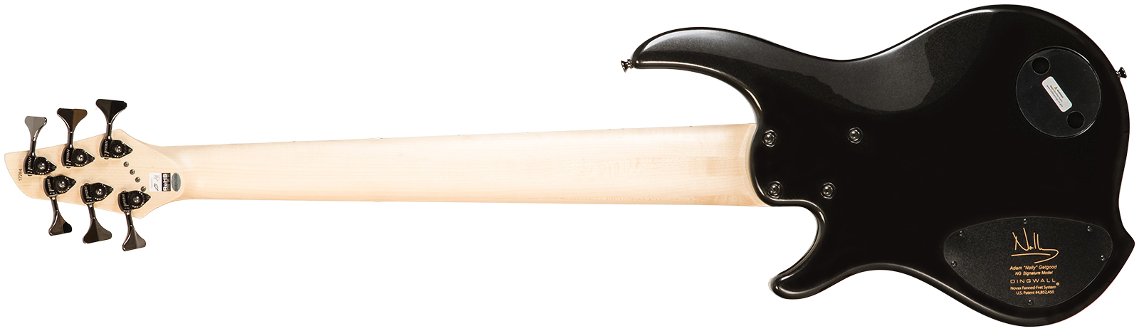 Dingwall Adam Nolly Getgood Ng3 6c Signature 3pu Active Mn - Metallic Black - Solidbody E-bass - Variation 1