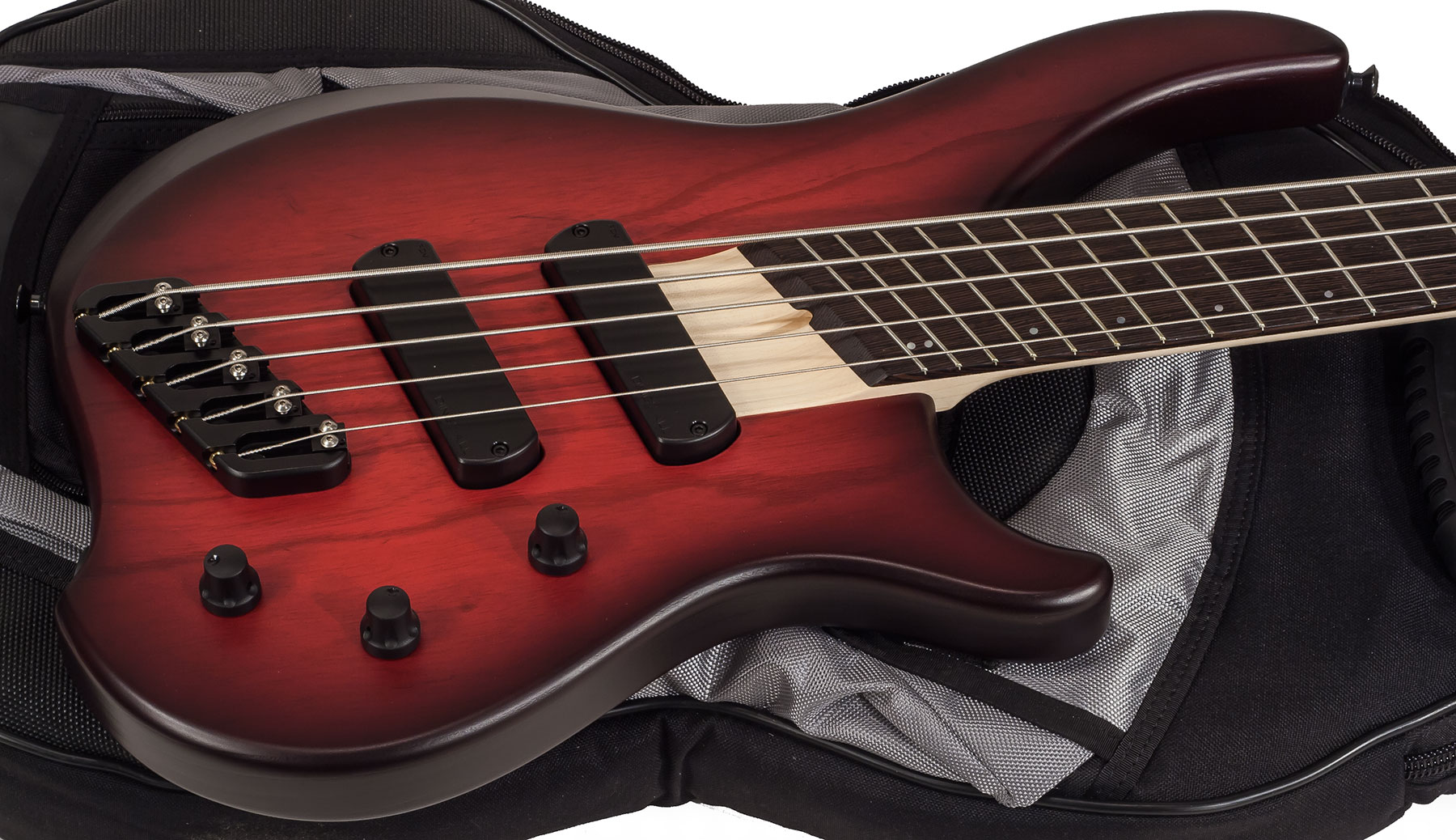 Dingwall Afterburner Abz 5 2-pickups Wen +housse - Trans Redburst Satin - Solidbody E-bass - Variation 1