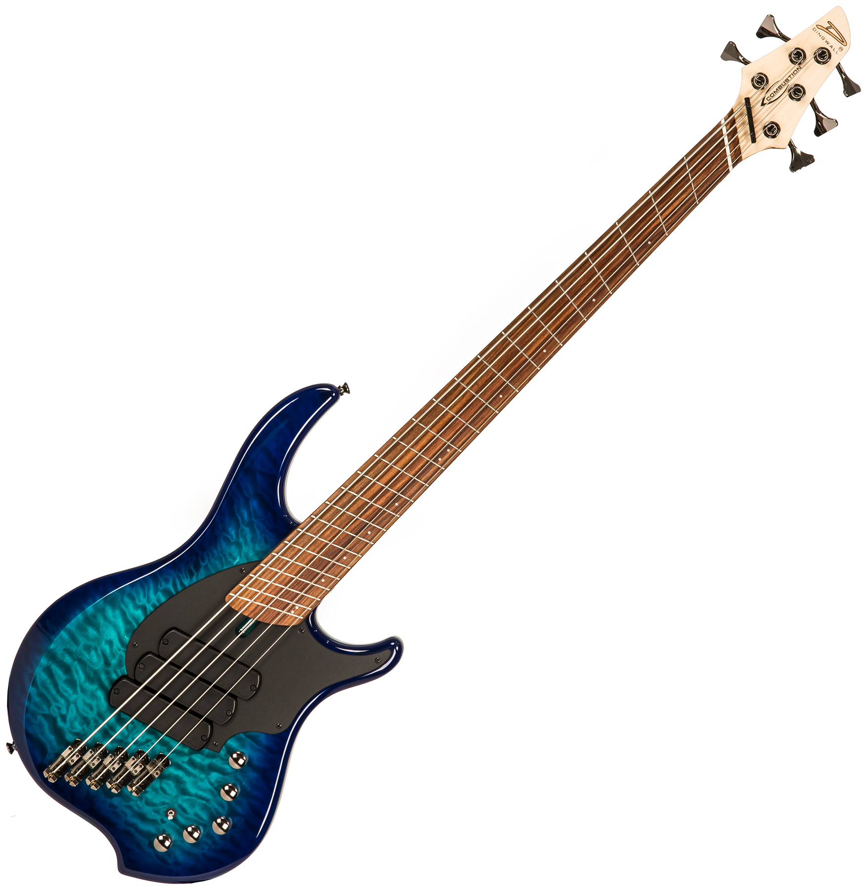 Dingwall Combustion 5 3-pickups Pf +housse - Whalepool Burst - Solidbody E-bass - Variation 1
