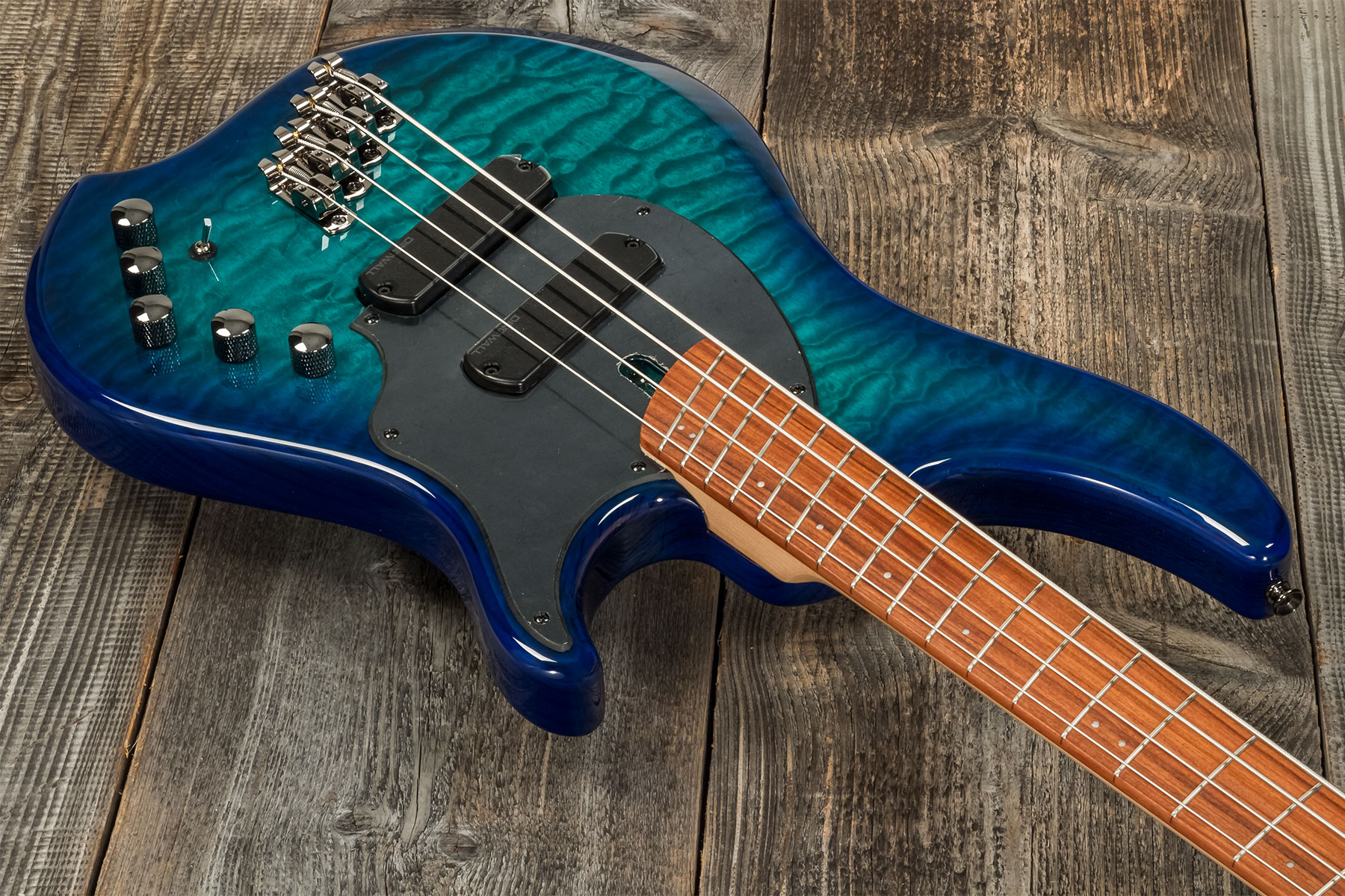 Dingwall Combustion Cb2 4c 2pu Active Pf - Whalepool Burst - Solidbody E-bass - Variation 2