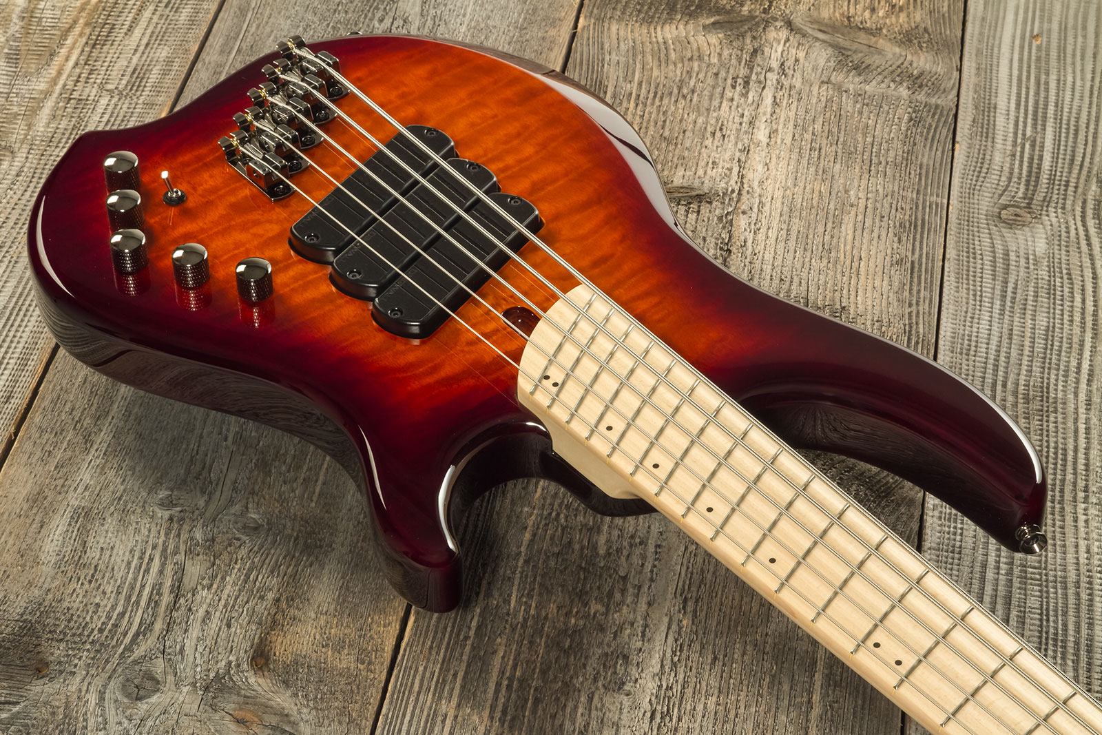 Dingwall Combustion Cb3 5c 3pu Active Mn - Vintage Burst Gloss - Solidbody E-bass - Variation 2