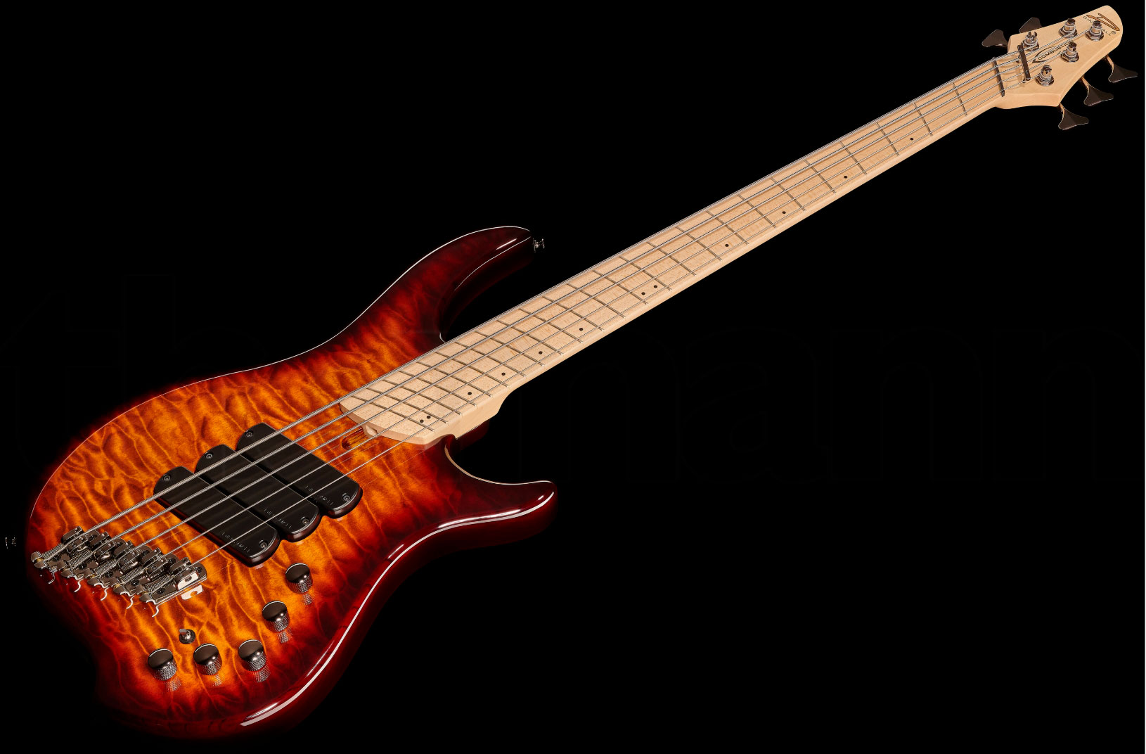 Dingwall Combustion Cb3 5c 3pu Active Pf - Vintage Burst Gloss - Solidbody E-bass - Variation 1