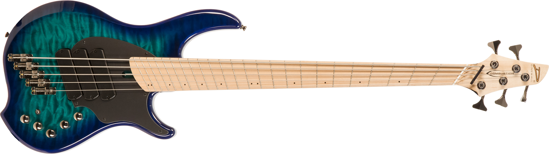 Dingwall Combustion Cb3 5c 3pu Active Mn - Whalepool Burst - Solidbody E-bass - Main picture