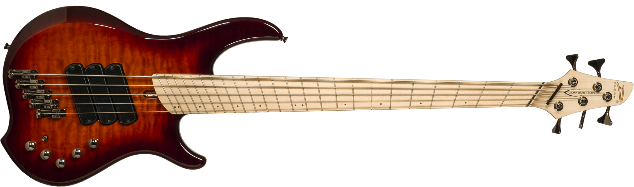 Dingwall Combustion Cb3 5c 3pu Active Mn - Vintage Burst Gloss - Solidbody E-bass - Main picture