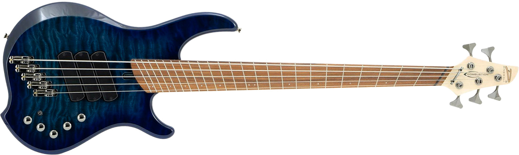 Dingwall Combustion Cb3 5c 3pu Active Pf - Indigo Burst - Solidbody E-bass - Main picture