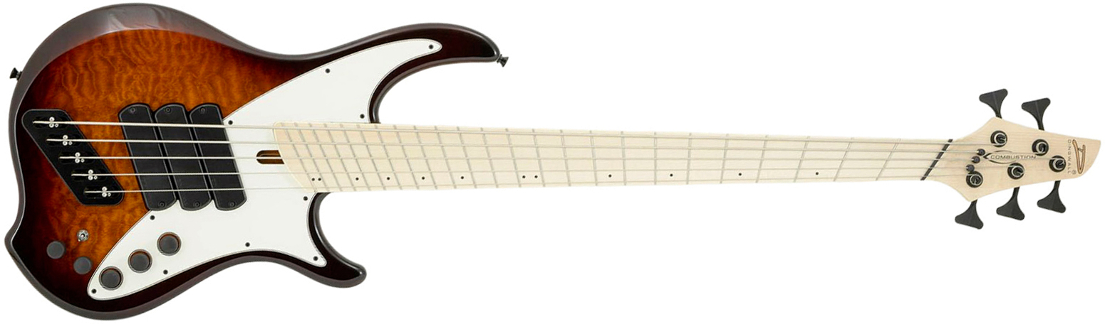 Dingwall Combustion Nashville Cn3 5c 3pu Active Mn - Vintage Burst - Solidbody E-bass - Main picture