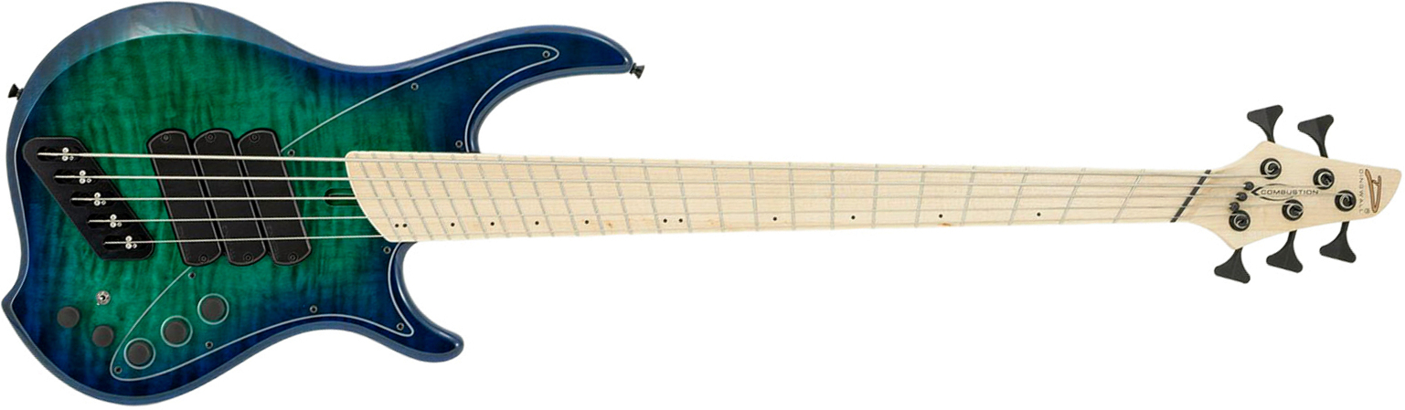 Dingwall Combustion Nashville Cn3 5c 3pu Active Mn - Whalepool Burst - Solidbody E-bass - Main picture