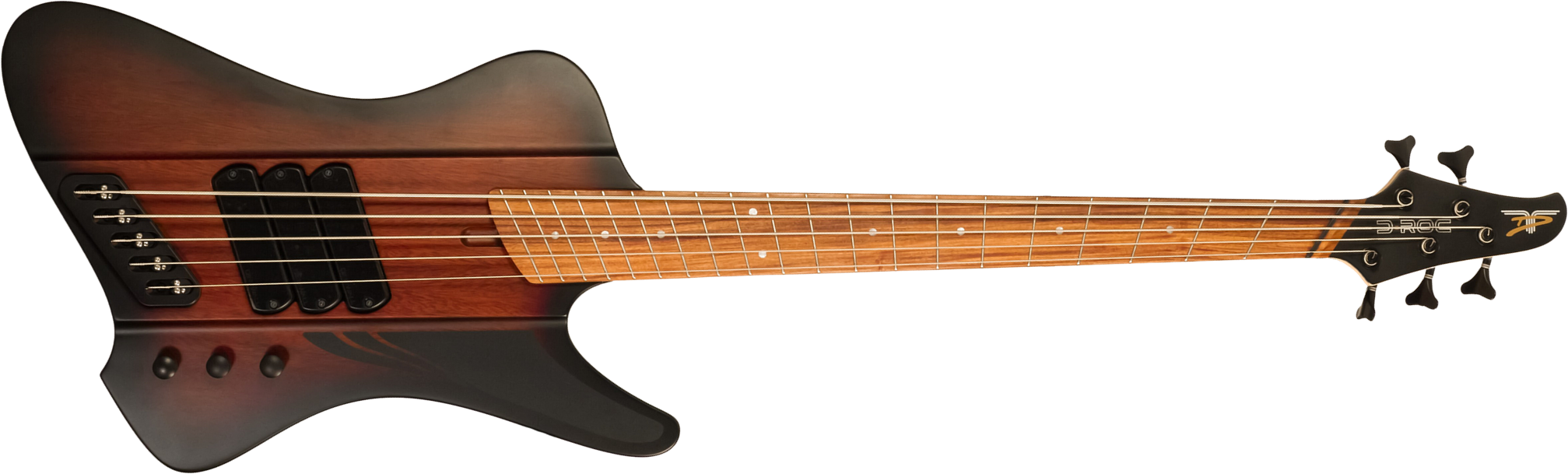 Dingwall D-roc Standard-3 5c 3pu Active Pf - Vintage Burst Matte - Solidbody E-bass - Main picture
