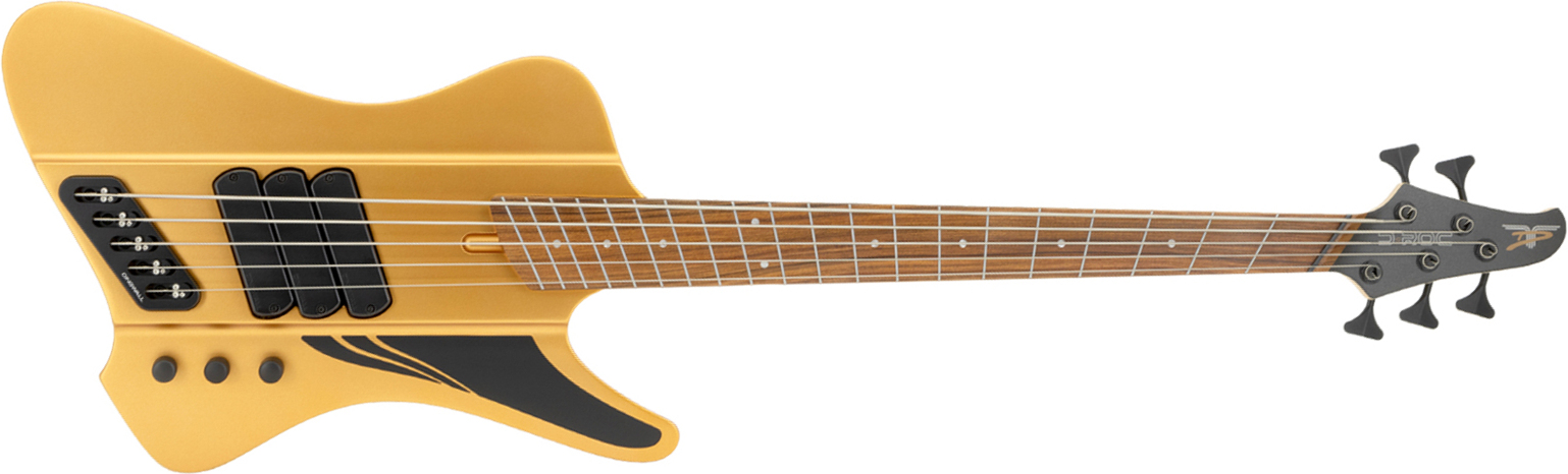 Dingwall D-roc Standard-3 5c 3pu Active Pf - Matte Metallic Gold - Solidbody E-bass - Main picture