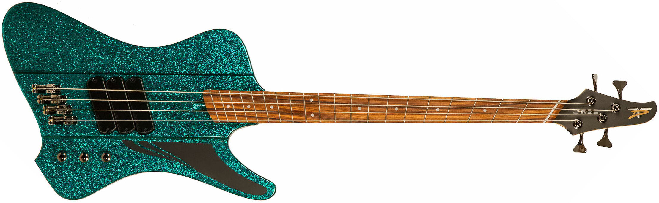 Dingwall D-roc Standard 4c 3-pickups Pf - Aquamarine Metalflake - Solidbody E-bass - Main picture