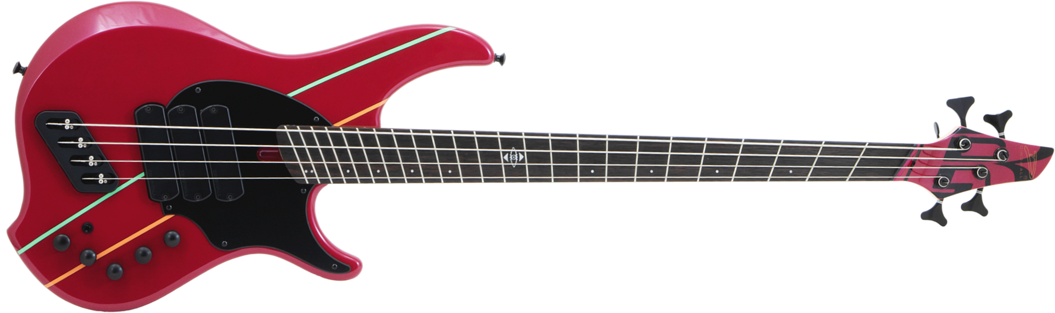 Dingwall John Taylor Rio Dream Jt3 Ltd 4c 3pu Active Eb - Cranberry Pearl - Solidbody E-bass - Main picture