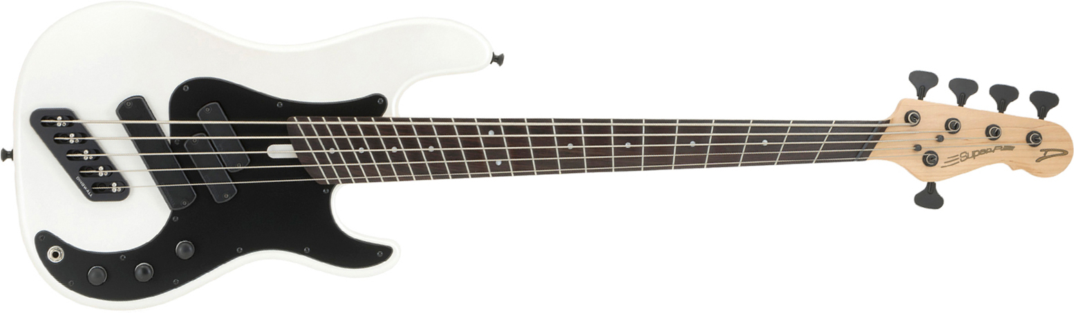 Dingwall Super P Sp1 5c Rw - Gloss Ducati Pearl White - Solidbody E-bass - Main picture