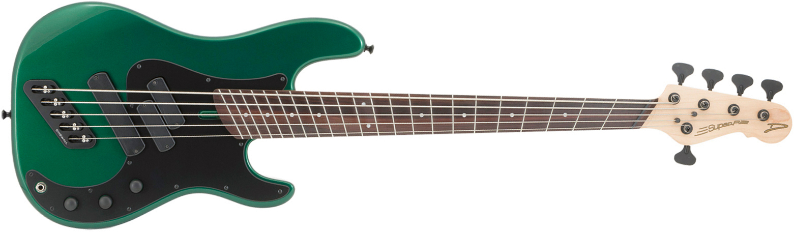 Dingwall Super P Sp1 5c Rw - Gloss Dark Candy Green - Solidbody E-bass - Main picture