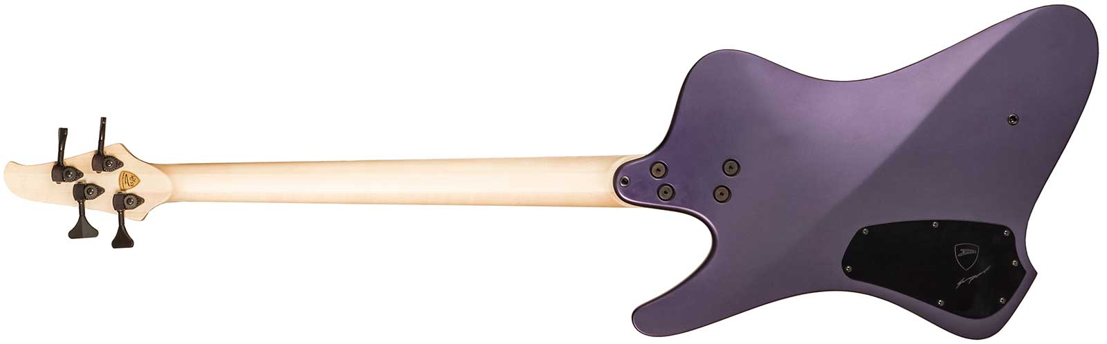 Dingwall Custom Shop D-roc 4c 3-pickups Wen #6982 - Purple To Faded Black - Solidbody E-bass - Variation 1