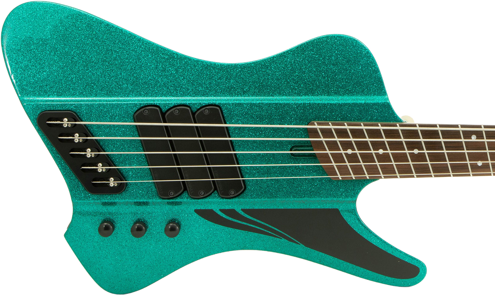 Dingwall D-roc Standard-3 5c 3pu Active Pf - Gloss Aquamarine Metalflake - Solidbody E-bass - Variation 1