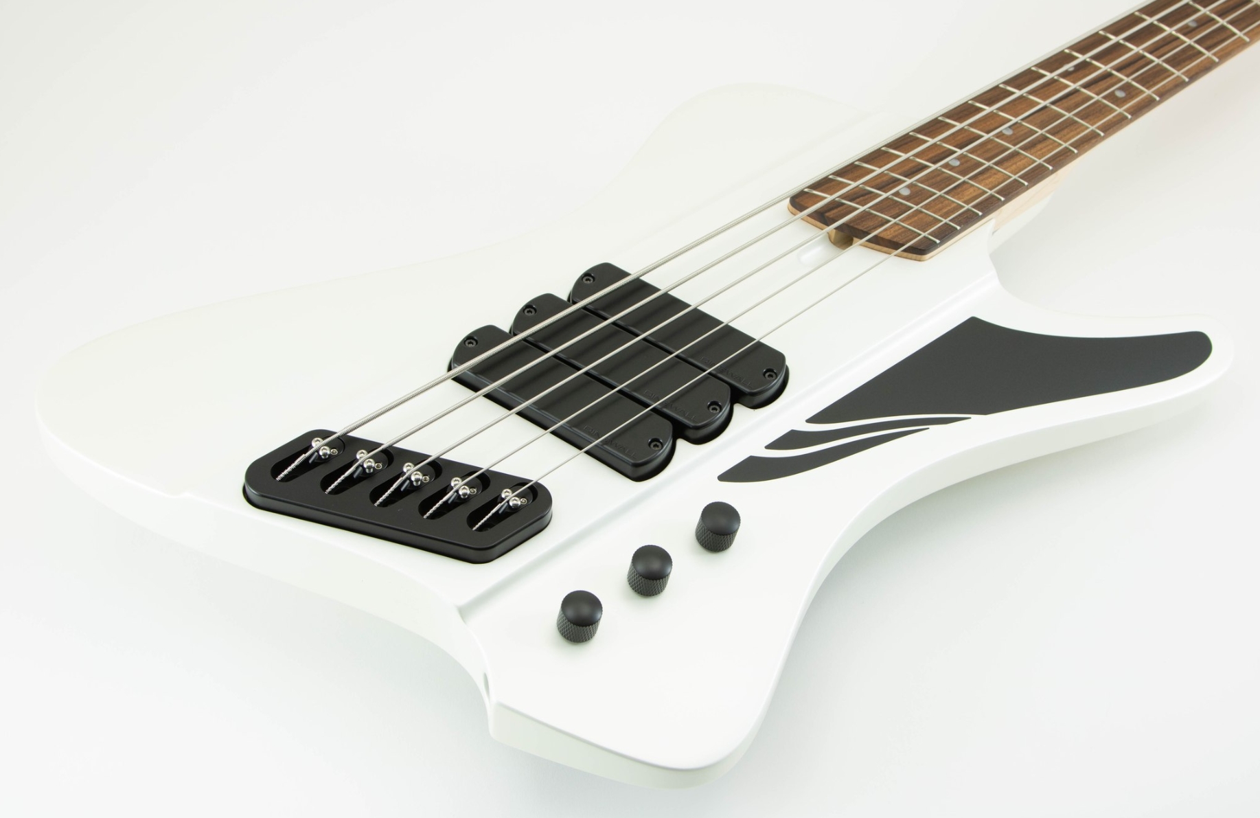 Dingwall D-roc Standard-3 5c 3pu Active Pf - Matte Ducati White - Solidbody E-bass - Variation 2