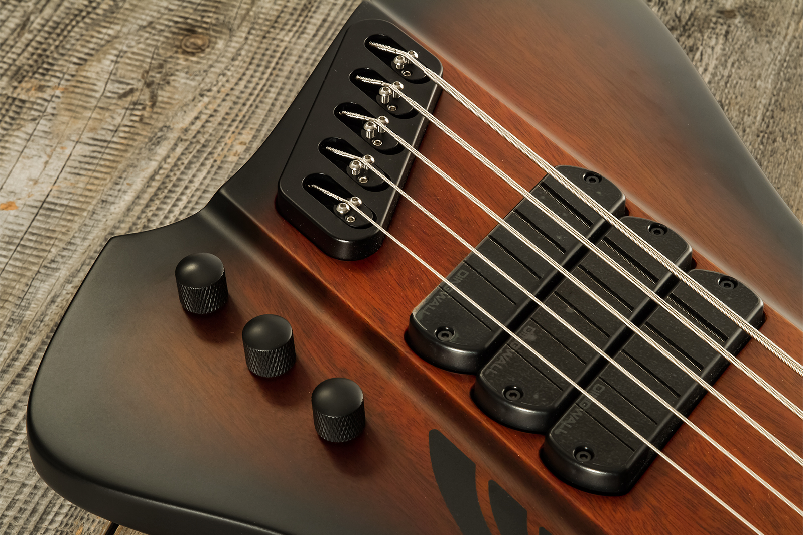 Dingwall D-roc Standard-3 5c 3pu Active Pf - Vintage Burst Matte - Solidbody E-bass - Variation 3
