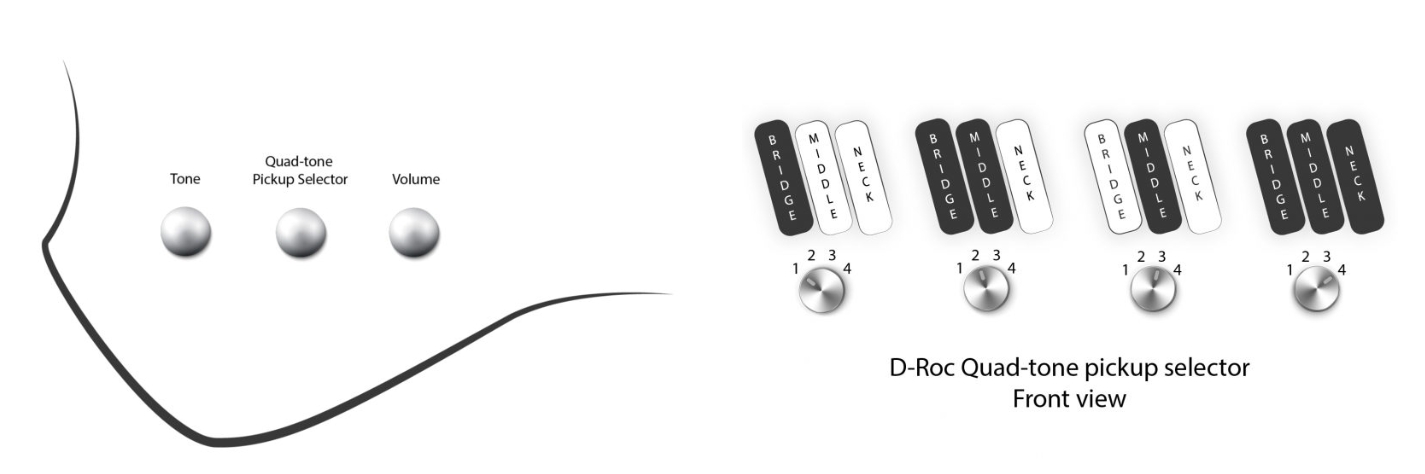 Dingwall D-roc Standard-3 5c 3pu Active Pf - Matte Ducati White - Solidbody E-bass - Variation 3