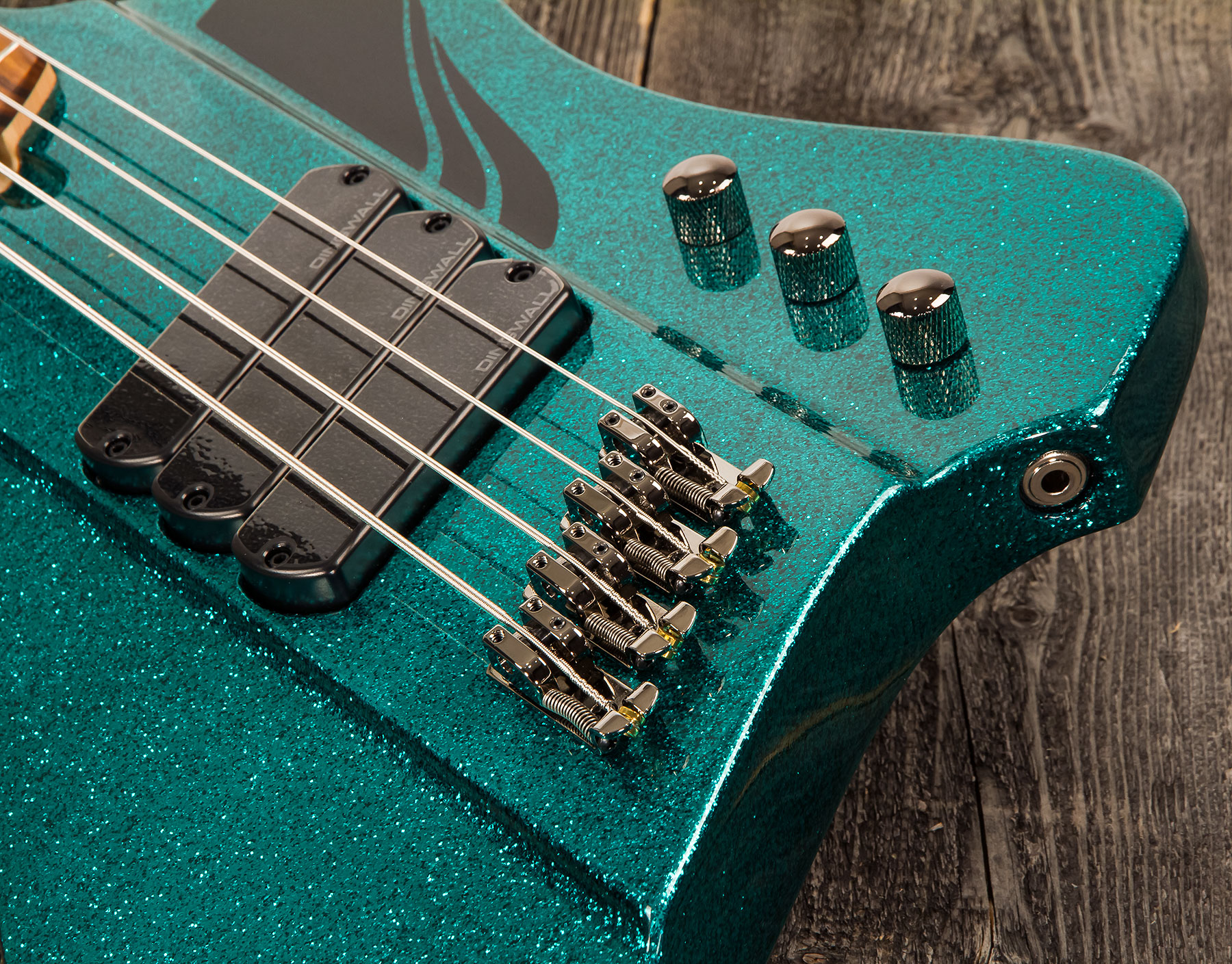 Dingwall D-roc Standard 4c 3-pickups Pf - Aquamarine Metalflake - Solidbody E-bass - Variation 3