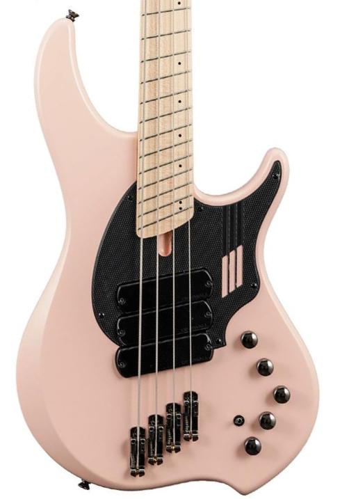 Solidbody e-bass Dingwall Adam Nolly Getgood NG3 3-Pickups - Matte Shell Pink