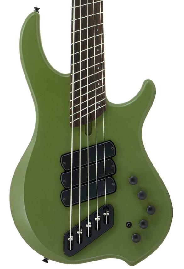 Solidbody e-bass Dingwall Kyle Konkiel Combustion 5-String Ltd - Matte Army Green