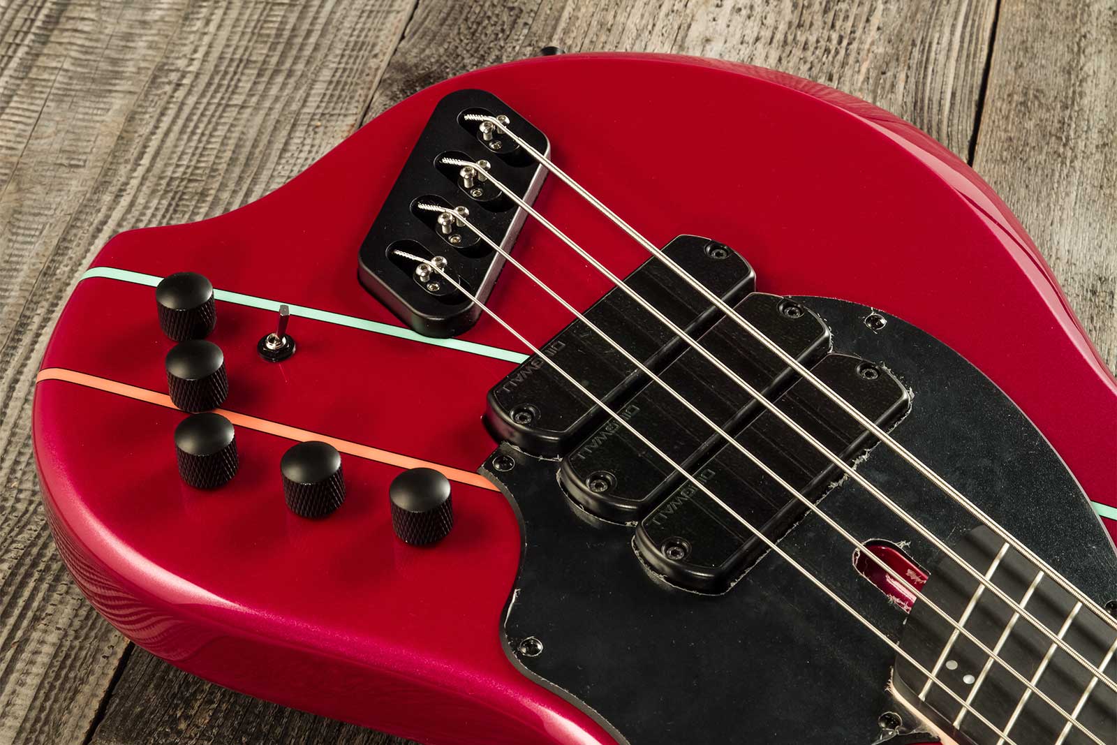 Dingwall John Taylor Rio Dream Jt3 Ltd 4c 3pu Active Eb - Cranberry Pearl - Solidbody E-bass - Variation 3