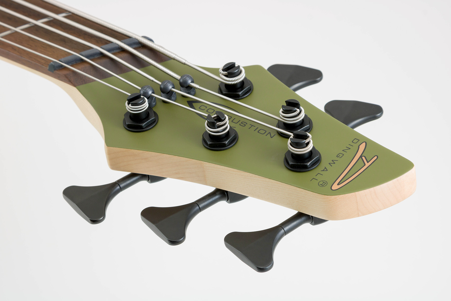 Dingwall Kyle Konkiel Combustion 5c 3pu Active Rw - Matte Army Green - Solidbody E-bass - Variation 3