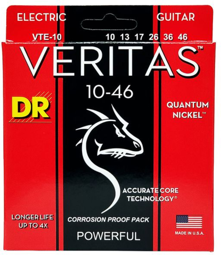 Dr Vte-10 Veritas Electric Guitar 6c 10-46 - E-Gitarren Saiten - Main picture