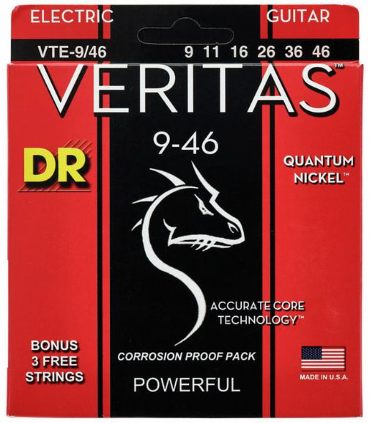 Dr Vte-9/46 Veritas Electric Guitar 6c 9-46 - E-Gitarren Saiten - Main picture