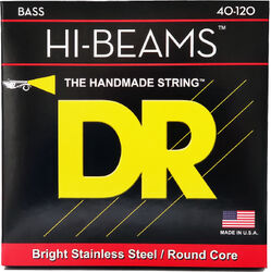 E-bass saiten Dr HI-BEAMS Stainless Steel 40-120 - 5-saiten-set