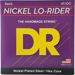 E-bass saiten Dr LO-RIDER Nickel Plated Steel 45-100 - Satz mit 4 saiten