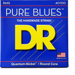 E-bass saiten Dr Pure Blues Quantum Nickel 40-100 - Satz mit 4 saiten