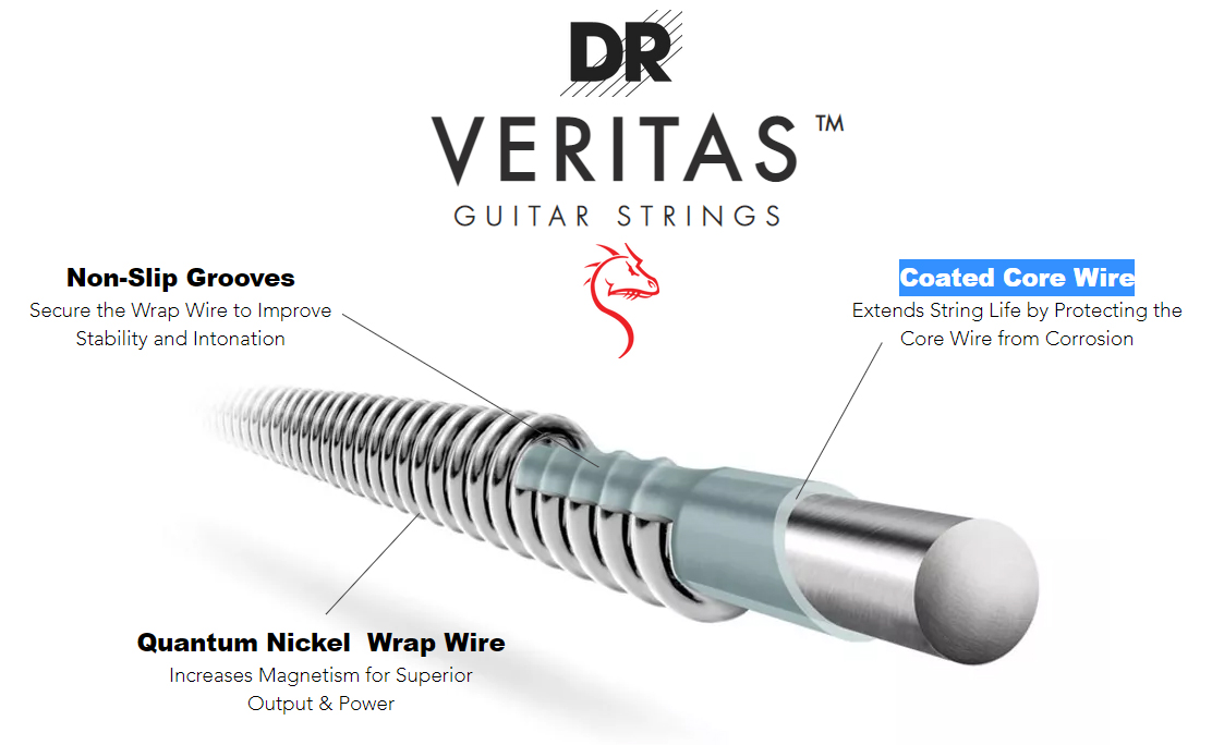 Dr Vte-10 Veritas Electric Guitar 6c 10-46 - E-Gitarren Saiten - Variation 1