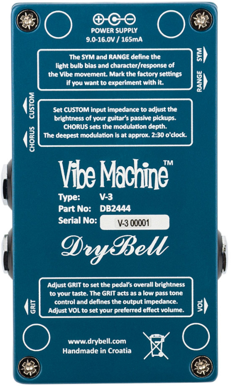 Drybell Vibe Machine V3 - Modulation/Chorus/Flanger/Phaser & Tremolo Effektpedal - Variation 2