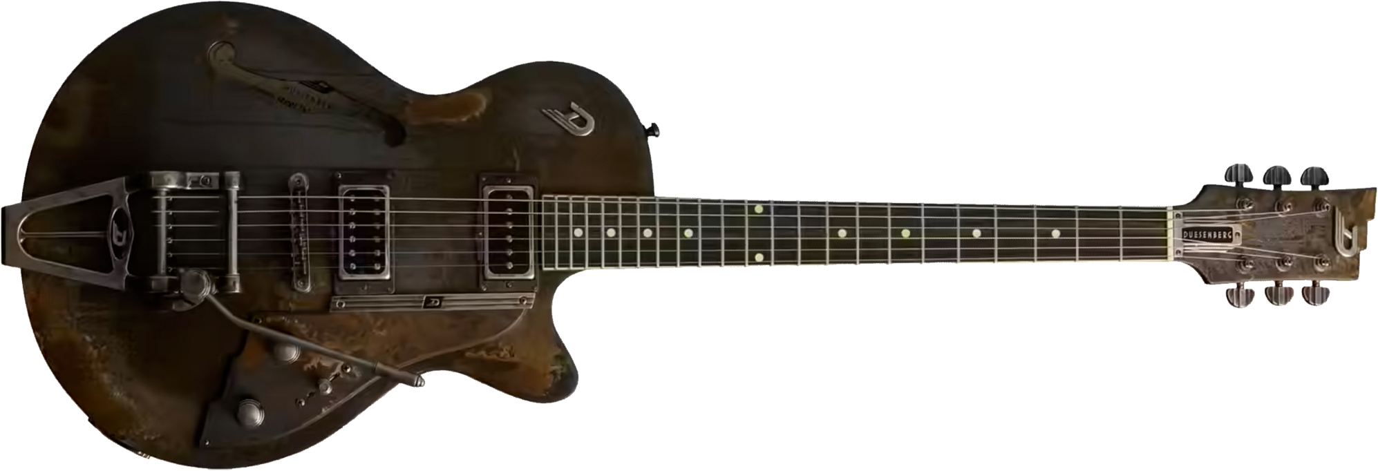 Duesenberg Custom Shop Starplayer Tv Hs Trem Rw - Rusty Relic - Semi-Hollow E-Gitarre - Main picture