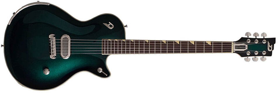 Duesenberg Jeff Darosa Alliance Signature 1h Ht Rw - Catalina Green Burst - Single-Cut-E-Gitarre - Main picture