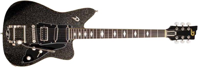 Duesenberg Paloma Hss Trem Rw - Black Sparkle - Single-Cut-E-Gitarre - Main picture