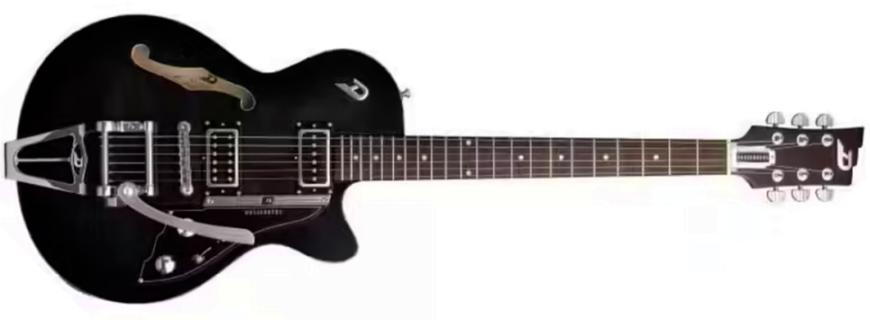 Duesenberg Starplayer Cbr Hs Trem Bigsby Rw - Transparent Black Burst - Semi-Hollow E-Gitarre - Main picture