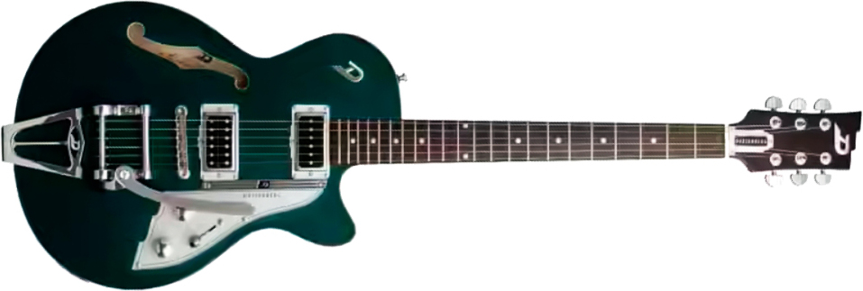 Duesenberg Starplayer Cbr Hs Trem Bigsby Rw - Catalina Green - Semi-Hollow E-Gitarre - Main picture