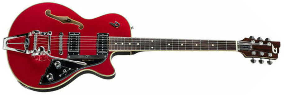 Duesenberg Starplayer Iii Hs Trem Rw - Catalina Red - Semi-Hollow E-Gitarre - Main picture