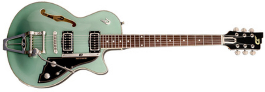 Duesenberg Starplayer Tv Hs Trem Rw - Catalina Harbor Green - Semi-Hollow E-Gitarre - Main picture