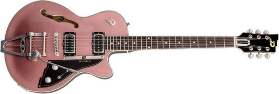 Duesenberg Starplayer Tv Hs Trem Rw - Catalina Sunset Rose - Semi-Hollow E-Gitarre - Main picture