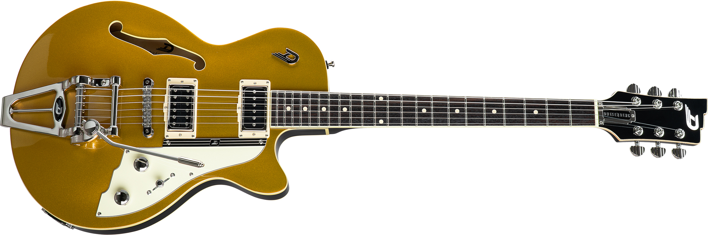 Duesenberg Starplayer Tv Hs Trem Rw - Gold Top - Semi-Hollow E-Gitarre - Main picture