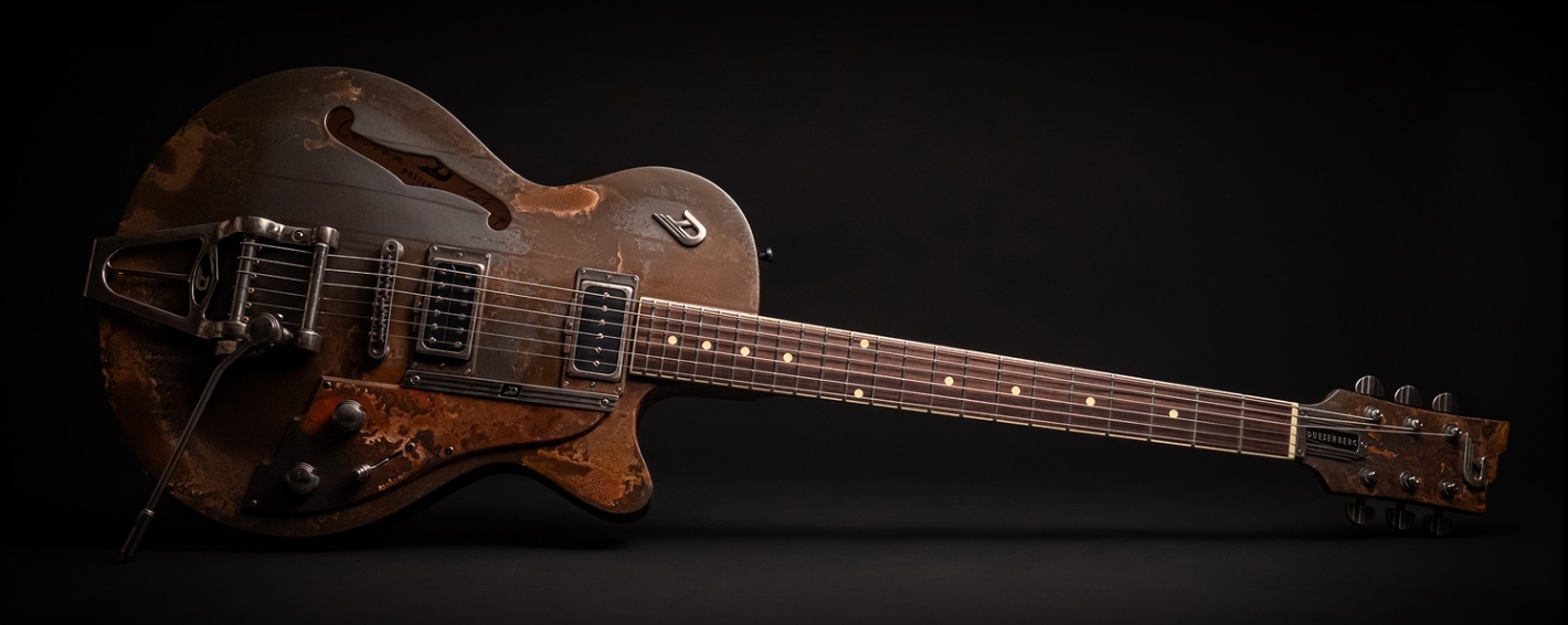 Duesenberg Custom Shop Starplayer Tv Hs Trem Rw - Rusty Relic - Semi-Hollow E-Gitarre - Variation 2