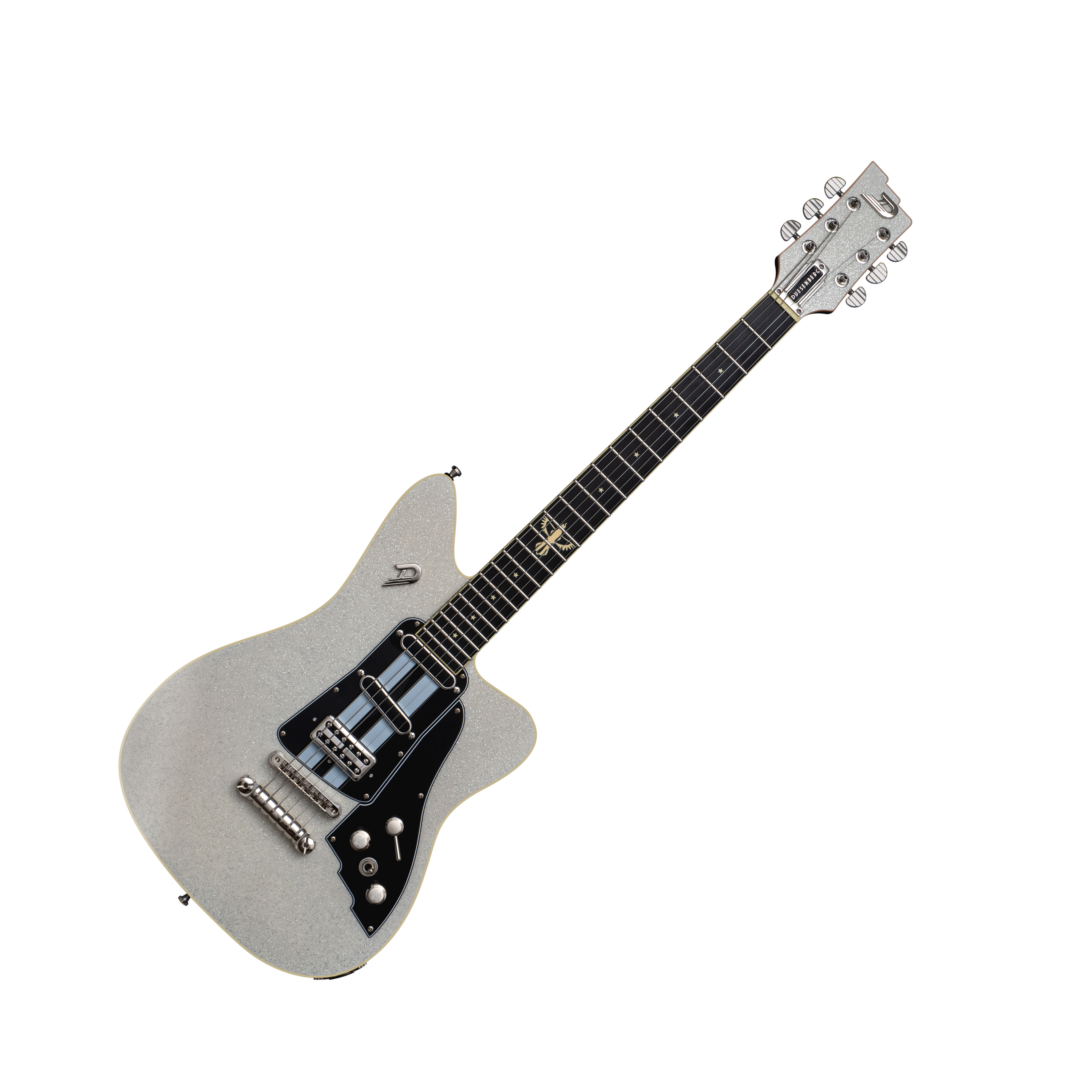 Duesenberg Dave Baksh Signature Alliance Hss Ht Rw - White Sparkle - Retro-Rock-E-Gitarre - Variation 2