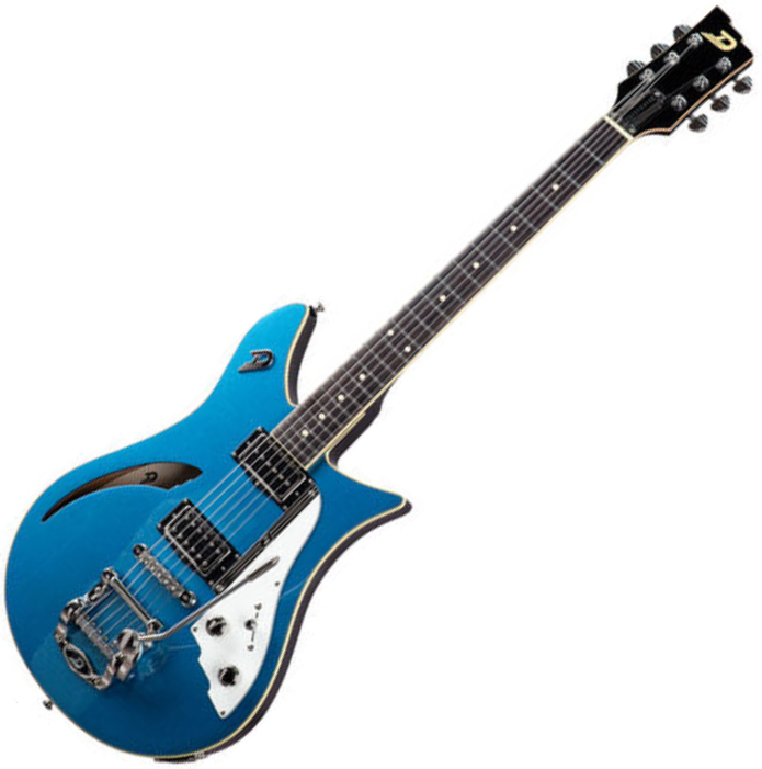 Semi-hollow e-gitarre Duesenberg Double Cat - catalina ...