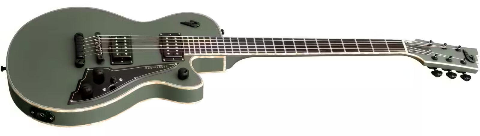 Duesenberg Fantom A 2h Ht Eb - Matte Olive - Single-Cut-E-Gitarre - Variation 2