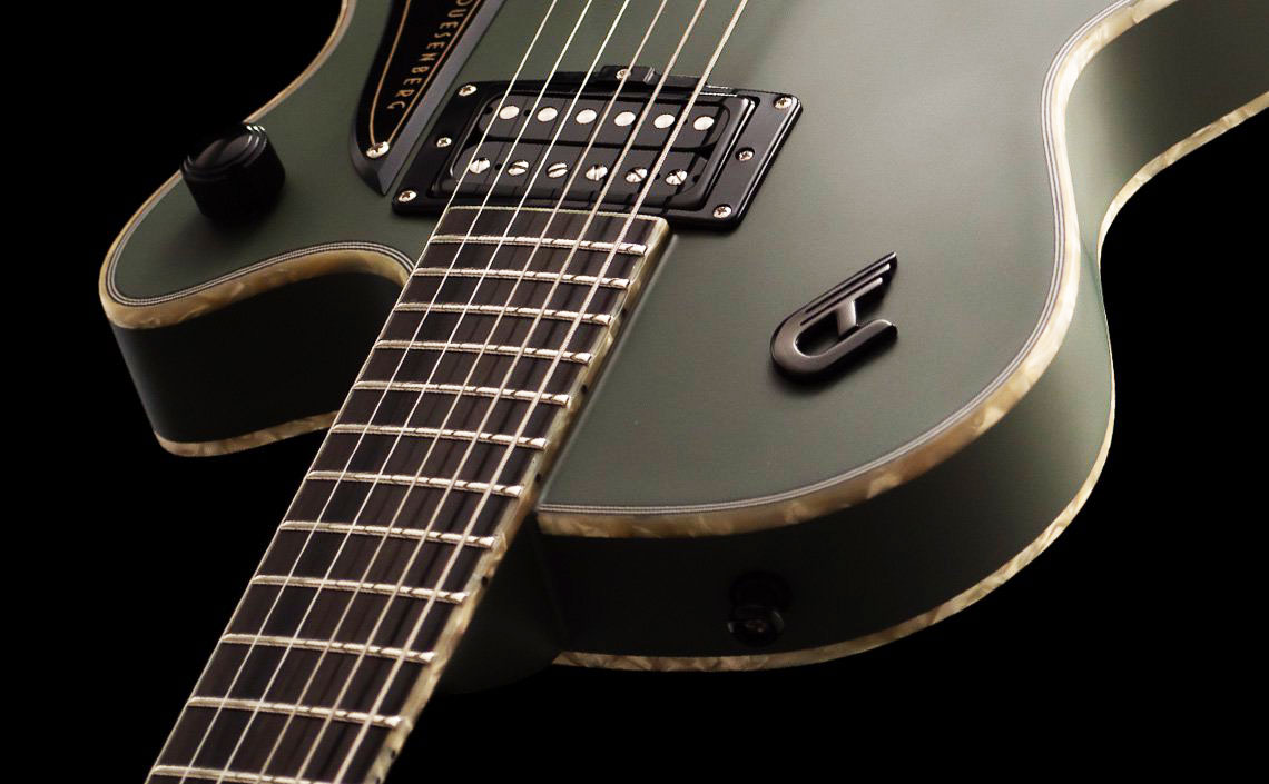 Duesenberg Fantom A 2h Ht Eb - Matte Olive - Single-Cut-E-Gitarre - Variation 3